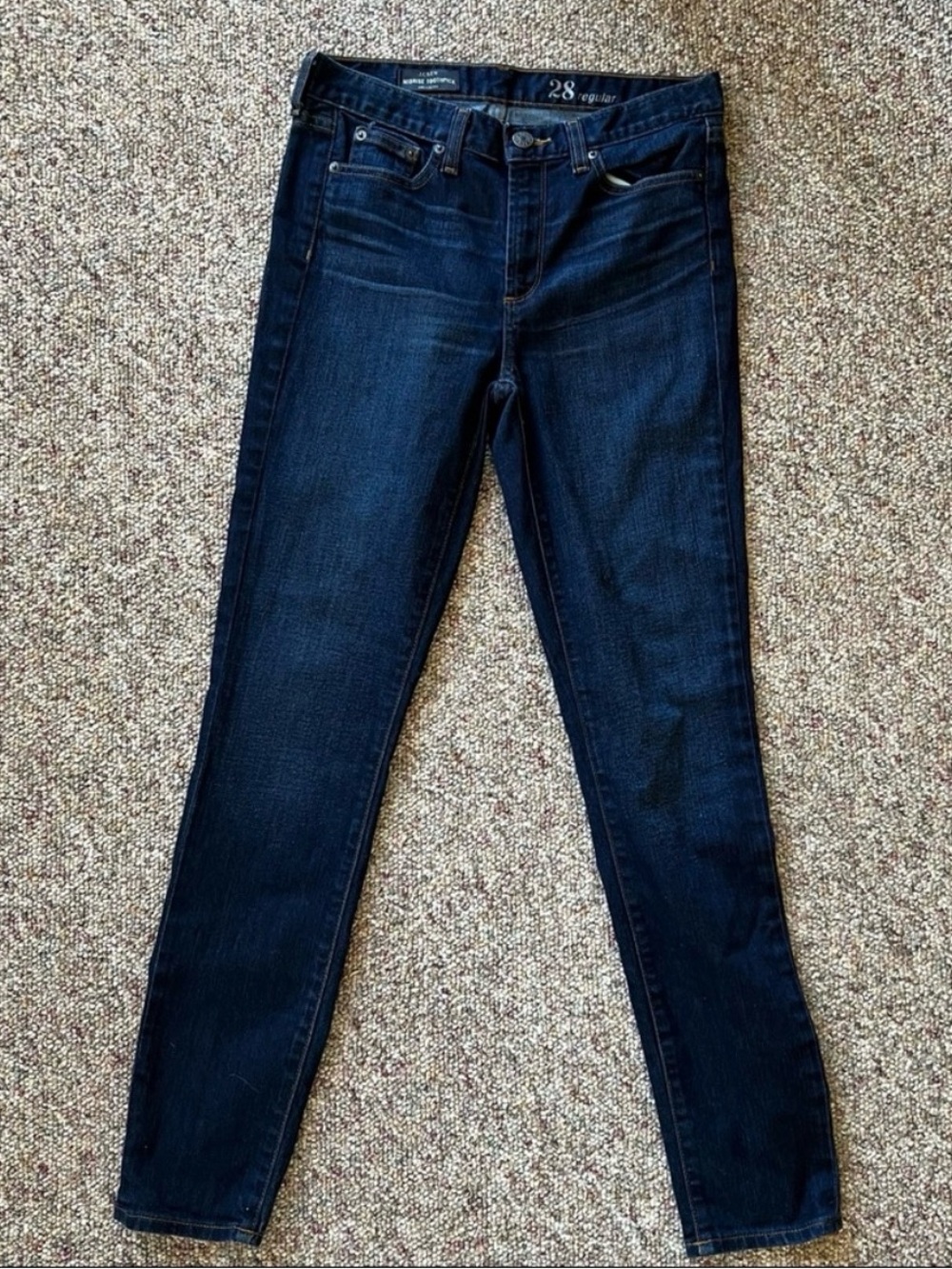 J. Crew Mid rise Toothpick Blue Jeans 28